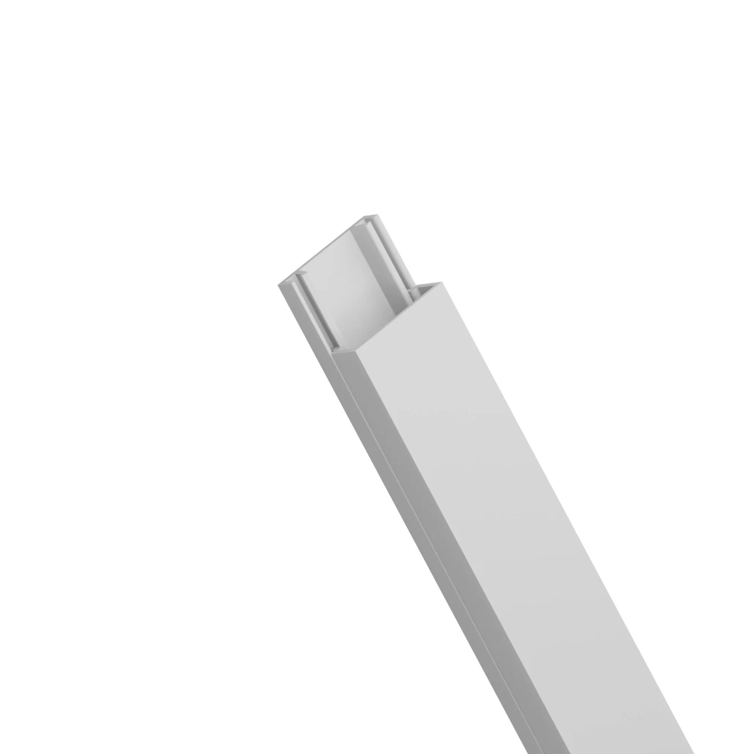 EDO Kabelkanal 20x10 mm Weiß 2 m mit Klappdeckel zur Schraubmontage