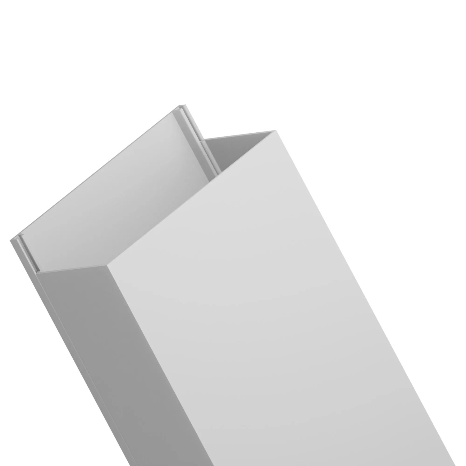 EDO Kabelkanal 80x40 mm Weiß 2 m mit Klappdeckel zur Schraubmontage