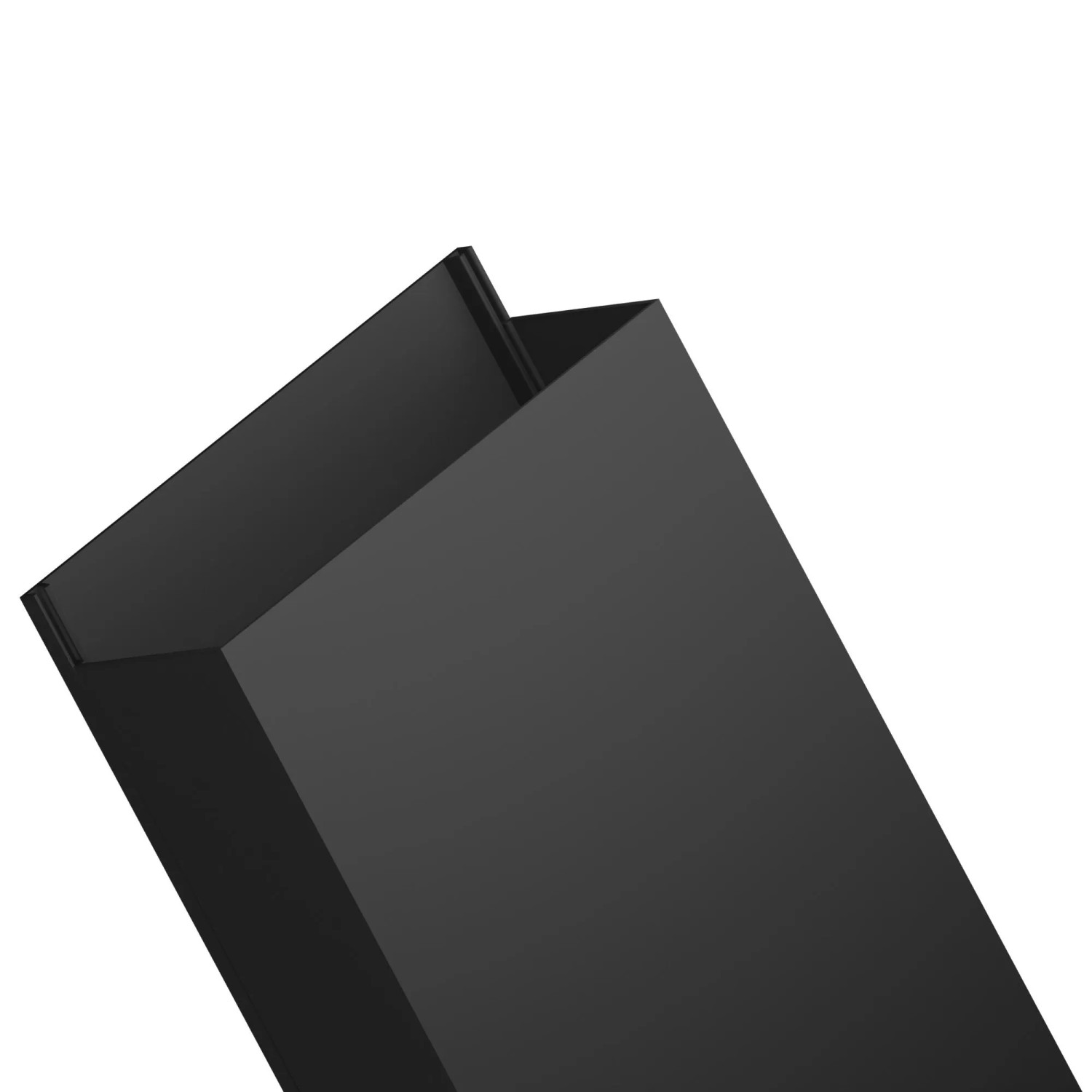 EDO Kabelkanal 100x40 mm Dunkelanthrazit 2 m mit Klappdeckel Schraubmontage