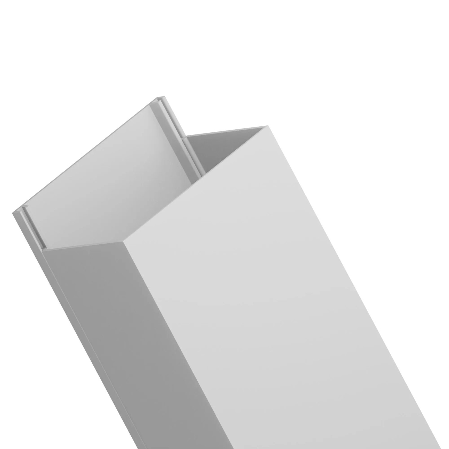 EDO Kabelkanal 60x40 mm Weiß 2 m mit Klappdeckel zur Schraubmontage