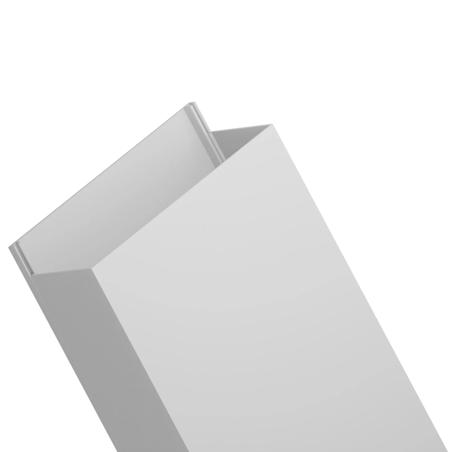 EDO Kabelkanal 100x40 mm Weiß 2 m mit Klappdeckel zur Schraubmontage
