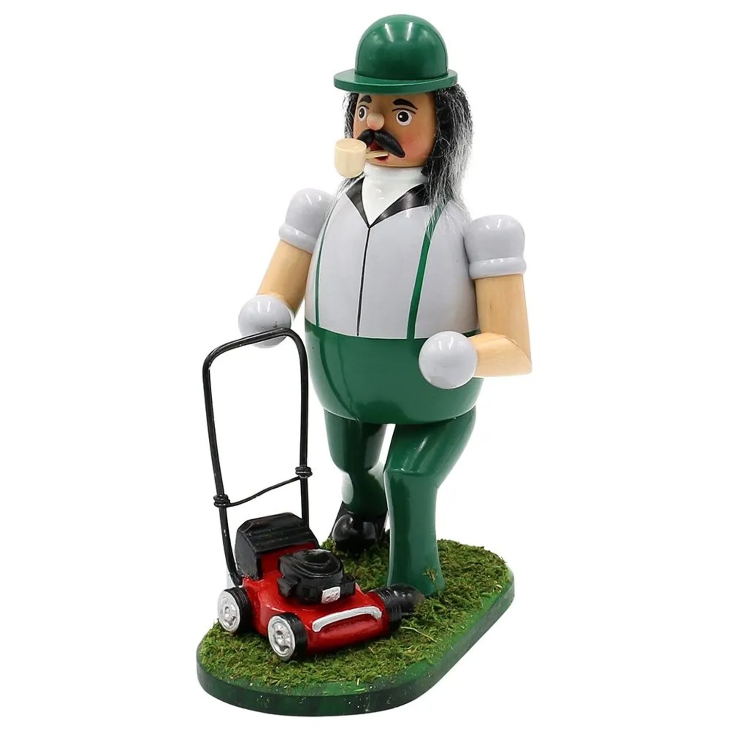 Dekohelden24 Räuchermann Handwerker Räucherfigur Weihnachtsräucherfigur Räuchergefäß Gartenarbeiter Landschaftsgärtner Geschenk L/B/H 15 x 10 x 19 cm