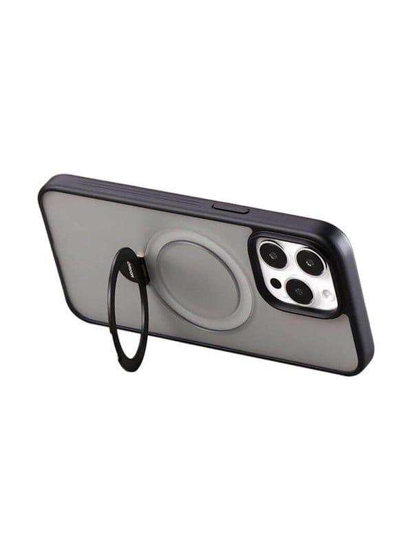 Joyroom Magnetic protective phone case with holder JR-BP004 for iPhone 15 Pro (black)