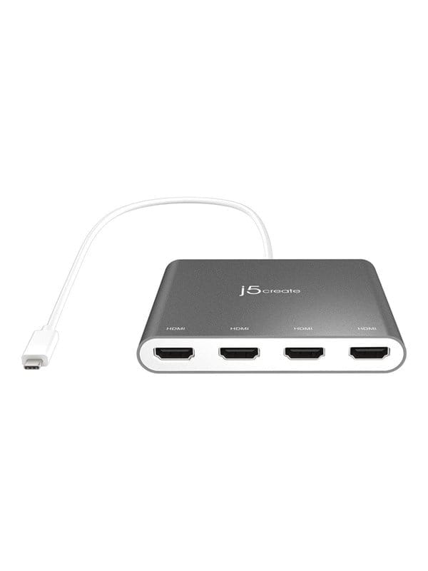j5create USB-C to 4-Port HDMI Multi Monitor Adapter