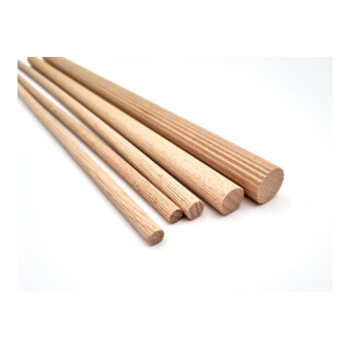 facett Langholzdübel 8 x 30 mm Buche geriffelt