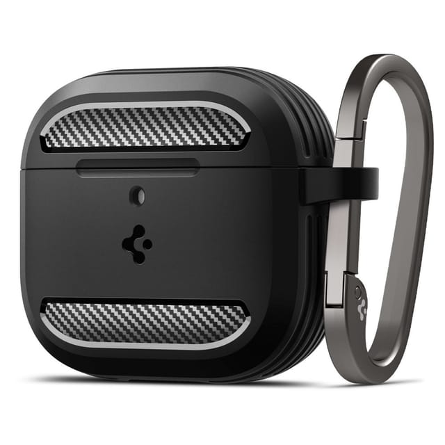 Spigen Rugged Armor - matte black - AirPods 4
