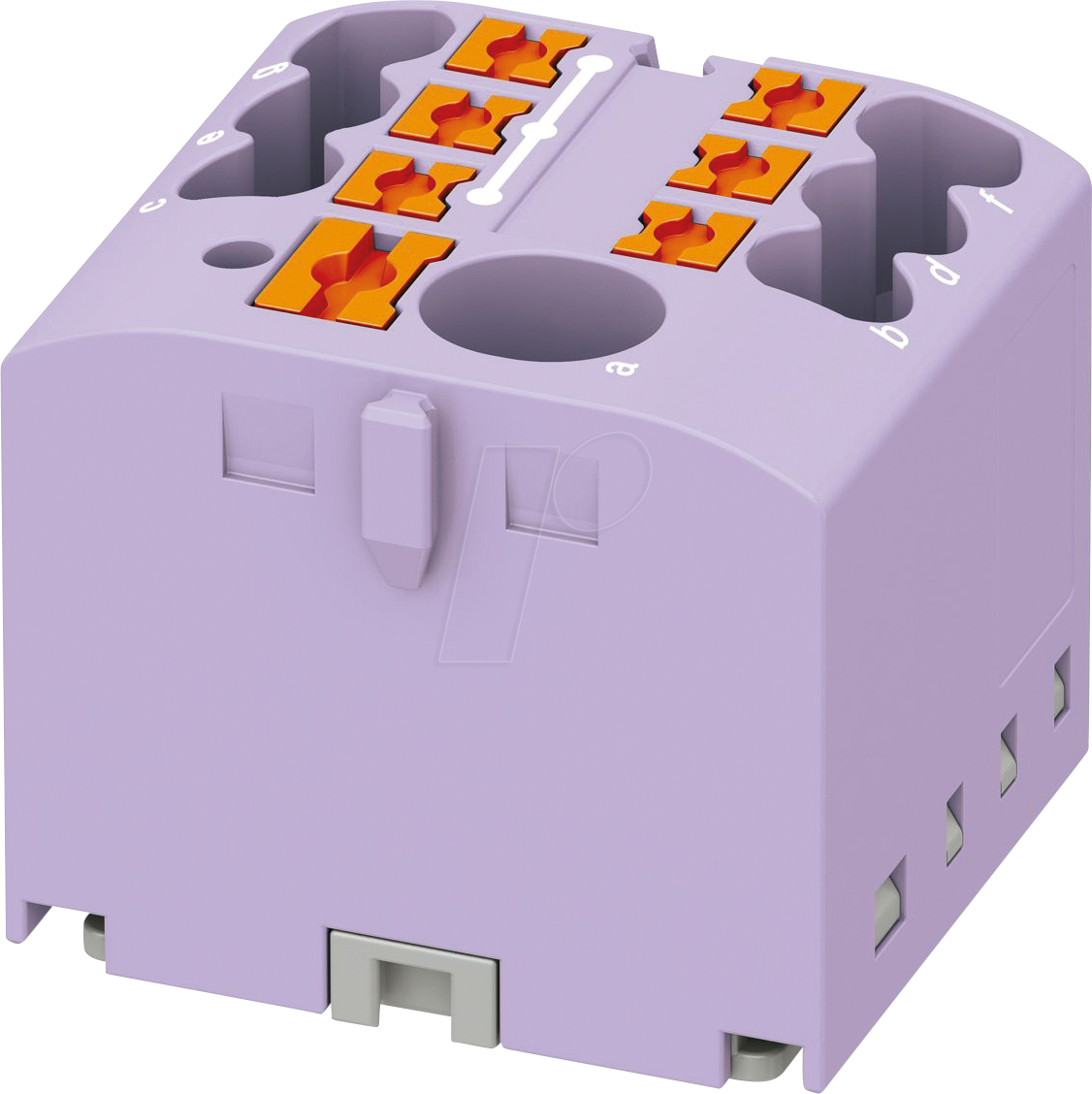PHOE 3273346 - Verteilerblock PTFIX, 6/6x2,5, violett
