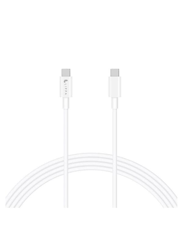 Lippa USB-C to USB-C 60W cable 1m White