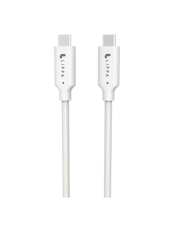 Lippa USB-C to USB-C 100W 10Gbps cable 1m White