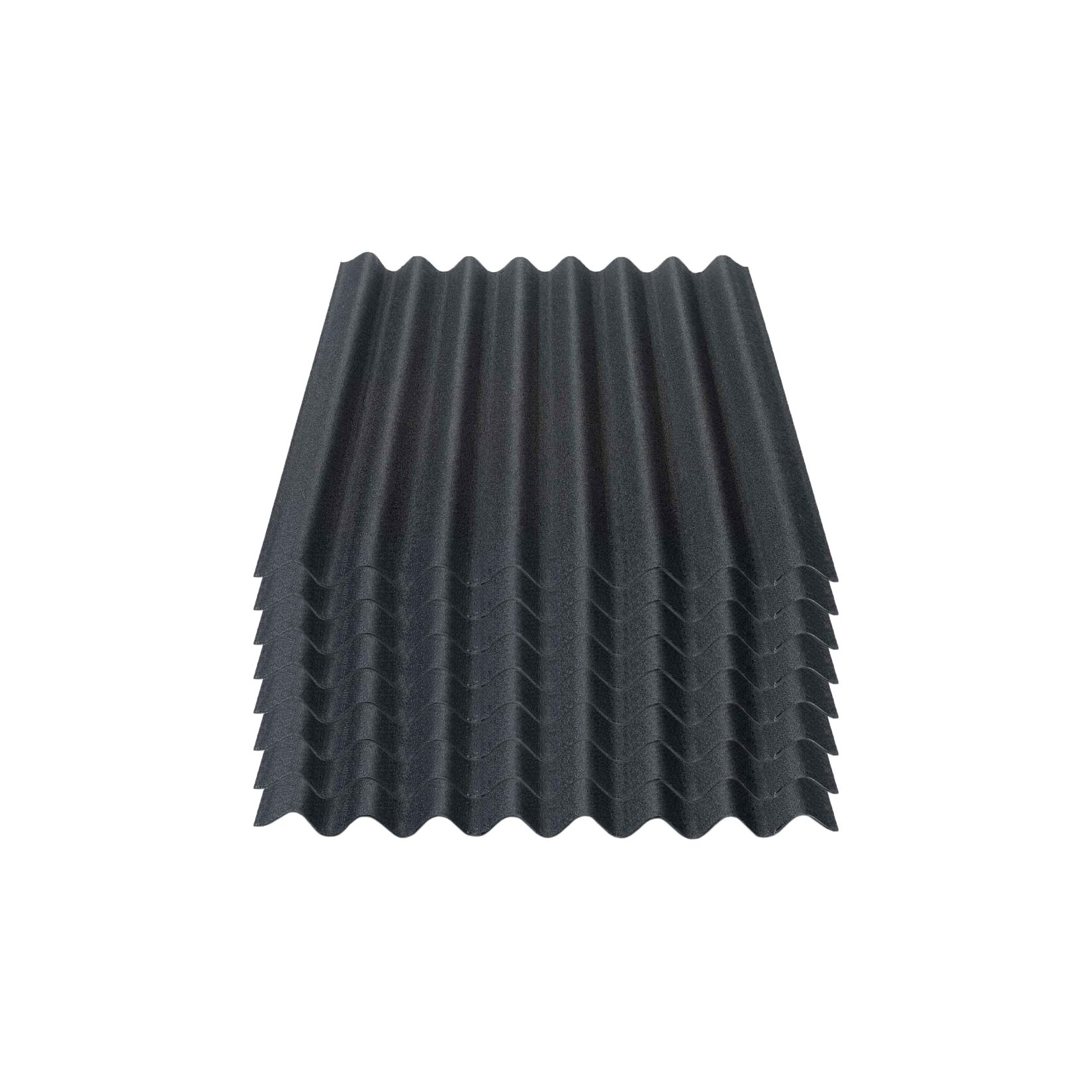8er Pack Onduline® Easyline® Platte intensiv schwarz 1000 x 760 x 2,6 mm Profil 95/38