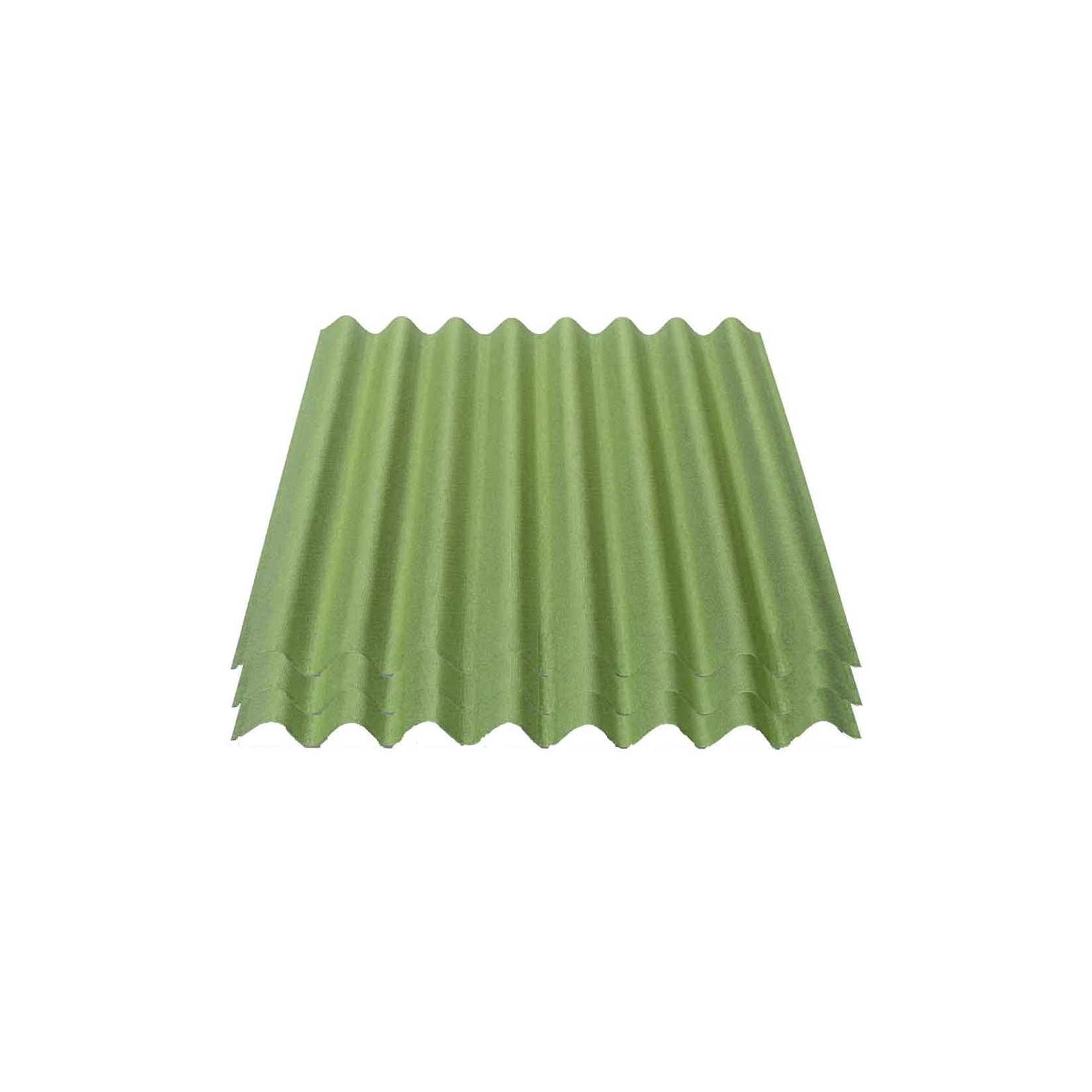 3er Pack Onduline® Easyline® Platte intensiv grün 1000 x 760 x 2,6 mm Profil 95/38
