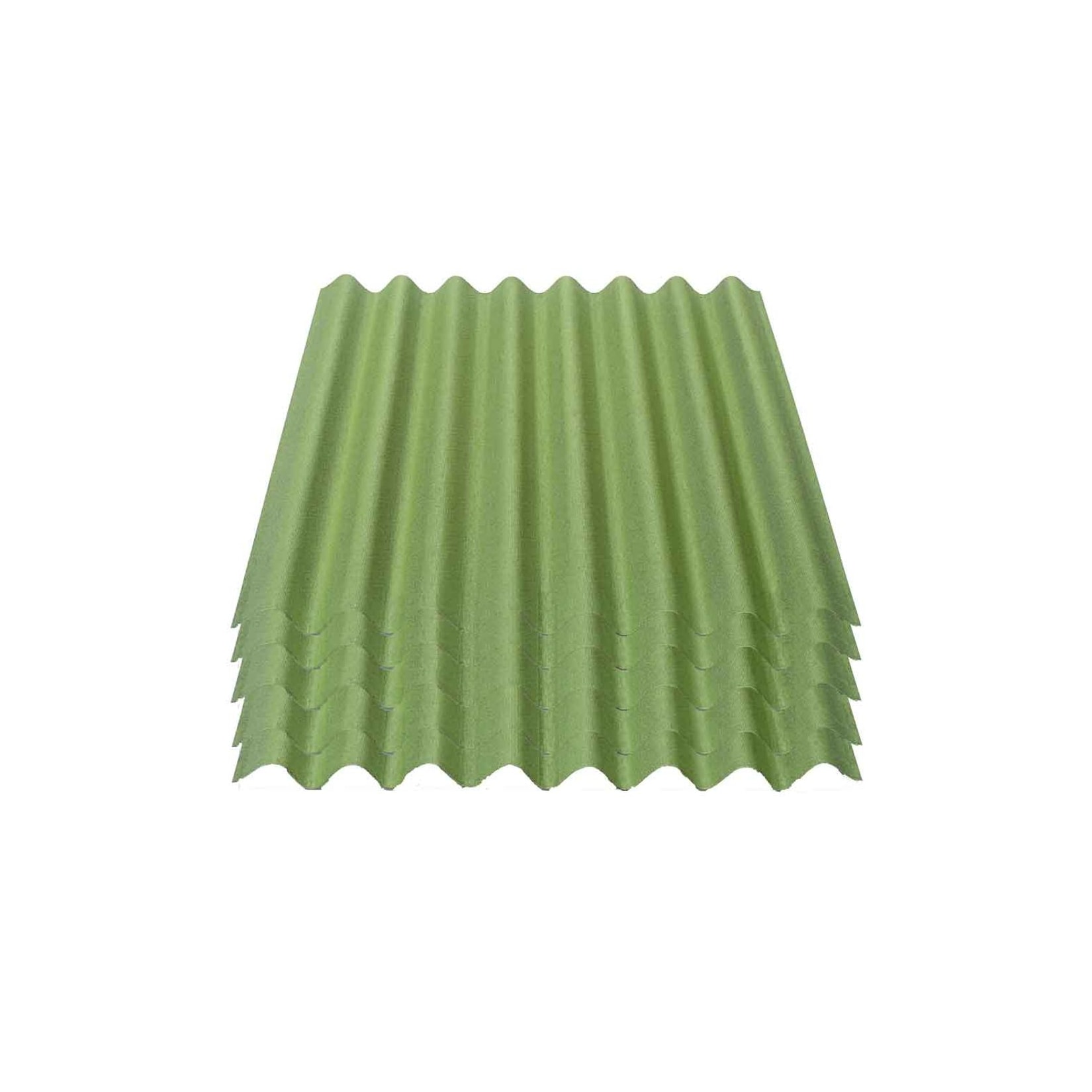 5er Pack Onduline® Easyline® Platte intensiv grün 1000 x 760 x 2,6 mm Profil 95/38