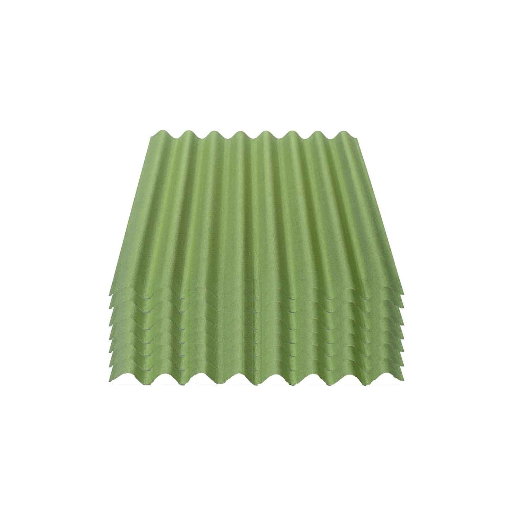 7er Pack Onduline® Easyline® Platte intensiv grün 1000 x 760 x 2,6 mm Profil 95/38