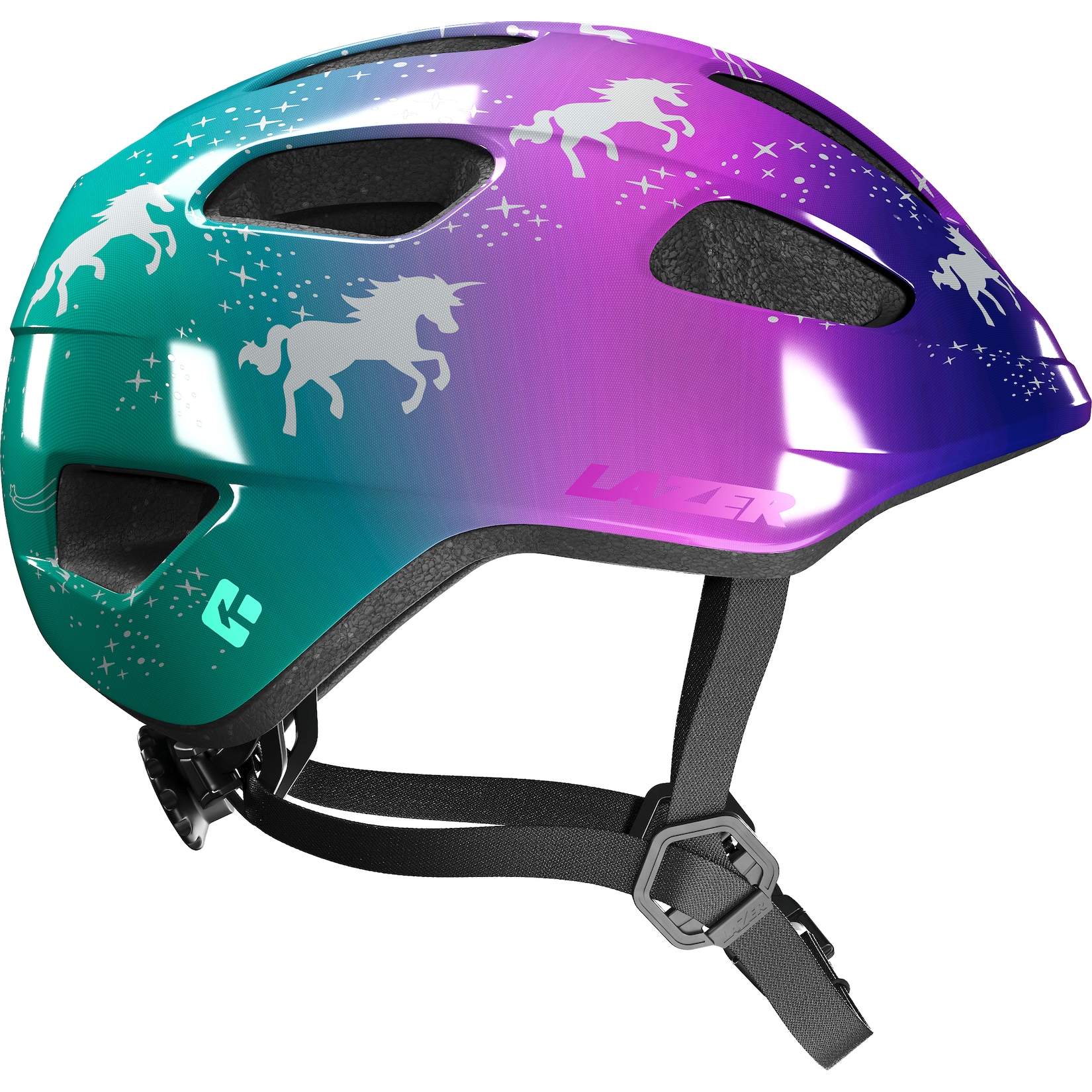 LAZER Kinder-Fahrradhelm Nutz 2.0 KinetiCore, Sparkle