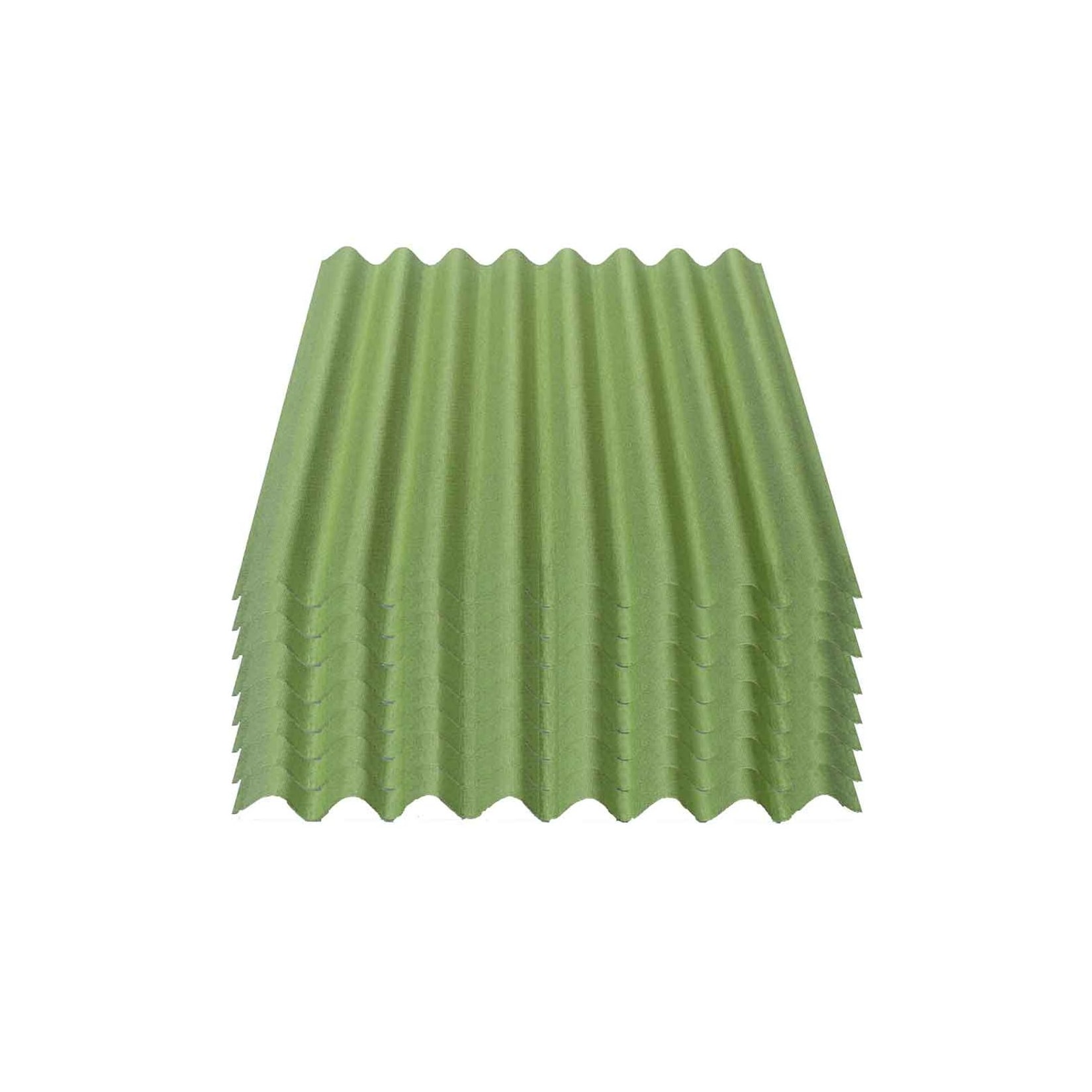 8er Pack Onduline® Easyline® Platte intensiv grün 1000 x 760 x 2,6 mm Profil 95/38