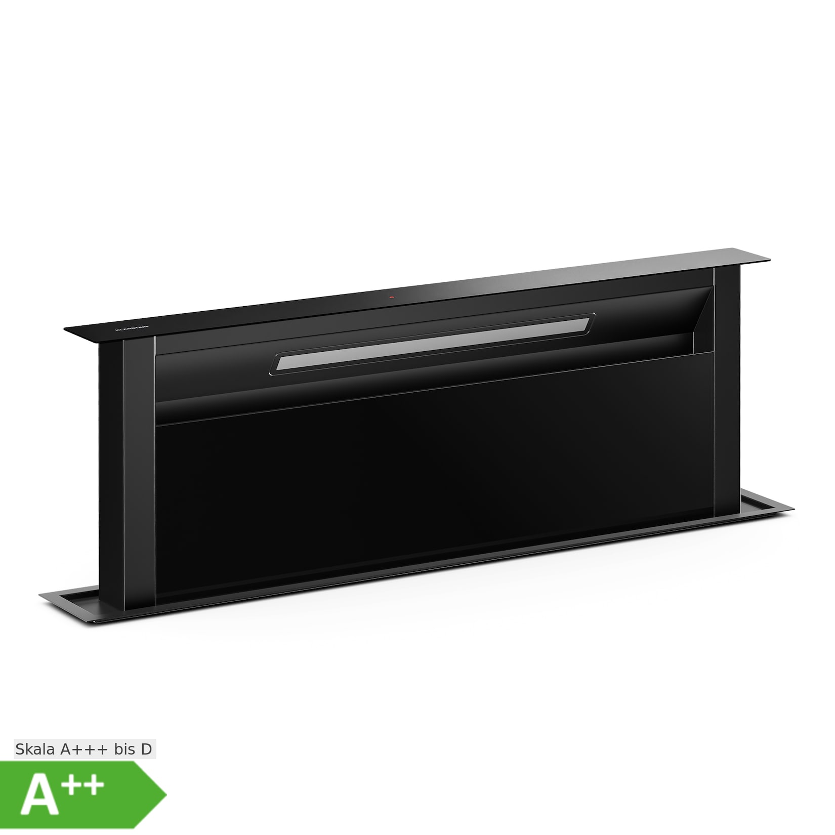 Velaire Downdraft-System Edel, minimalistisch, kraftvoll Energieklasse A++ 906 m³/h 90 cm