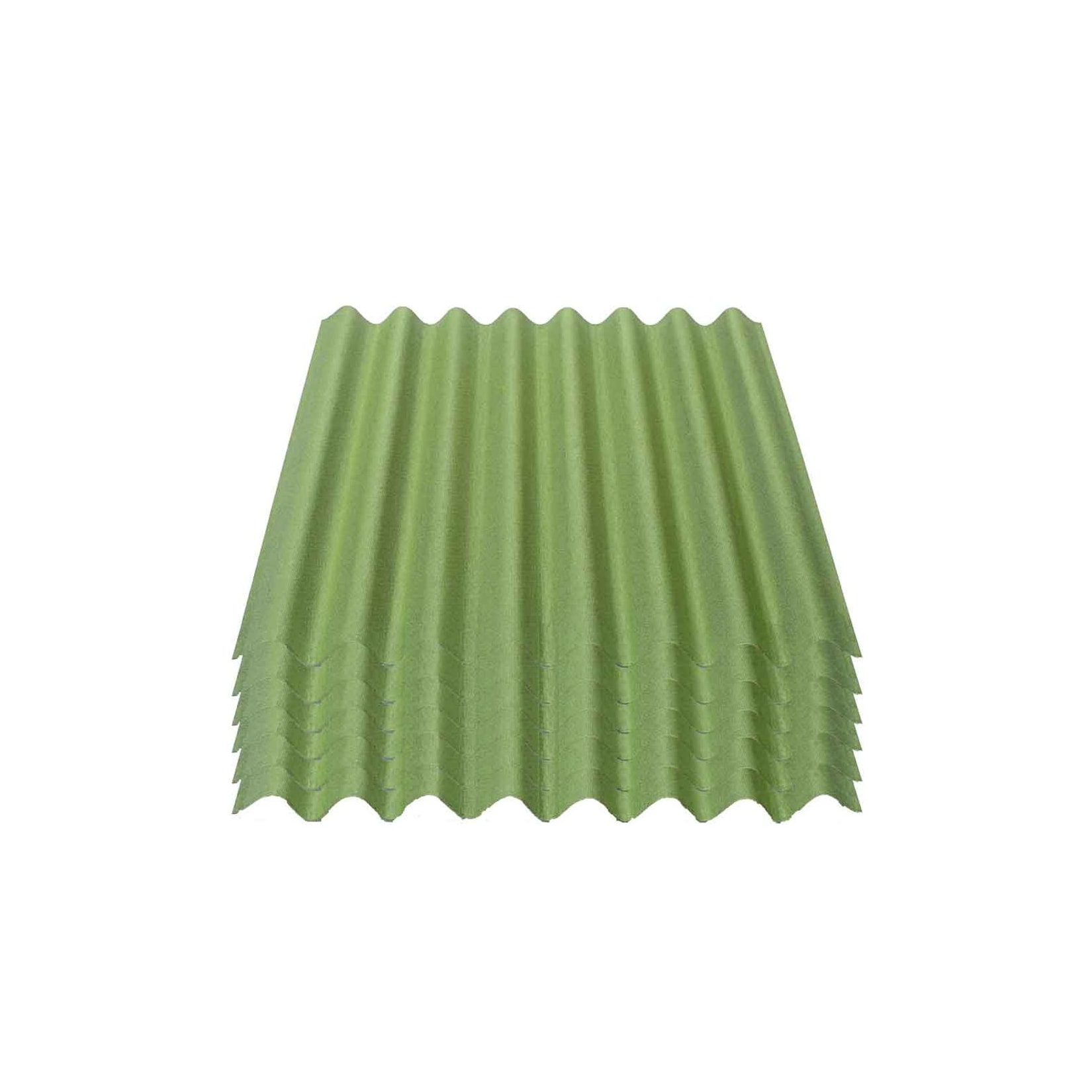 6er Pack Onduline® Easyline® Platte intensiv grün 1000 x 760 x 2,6 mm Profil 96/38