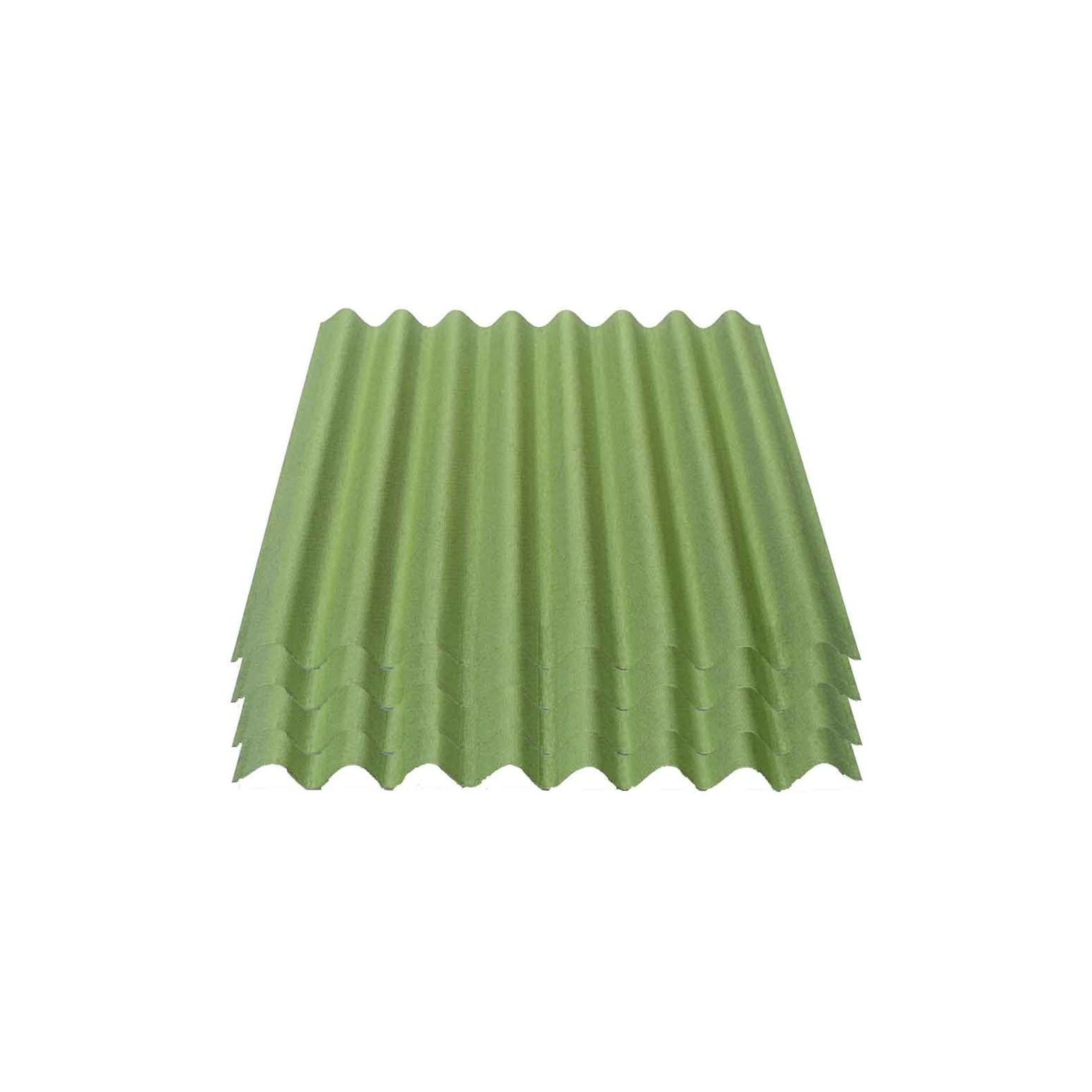 4er Pack Onduline® Easyline® Platte intensiv grün 1000 x 760 x 2,6 mm Profil 95/38