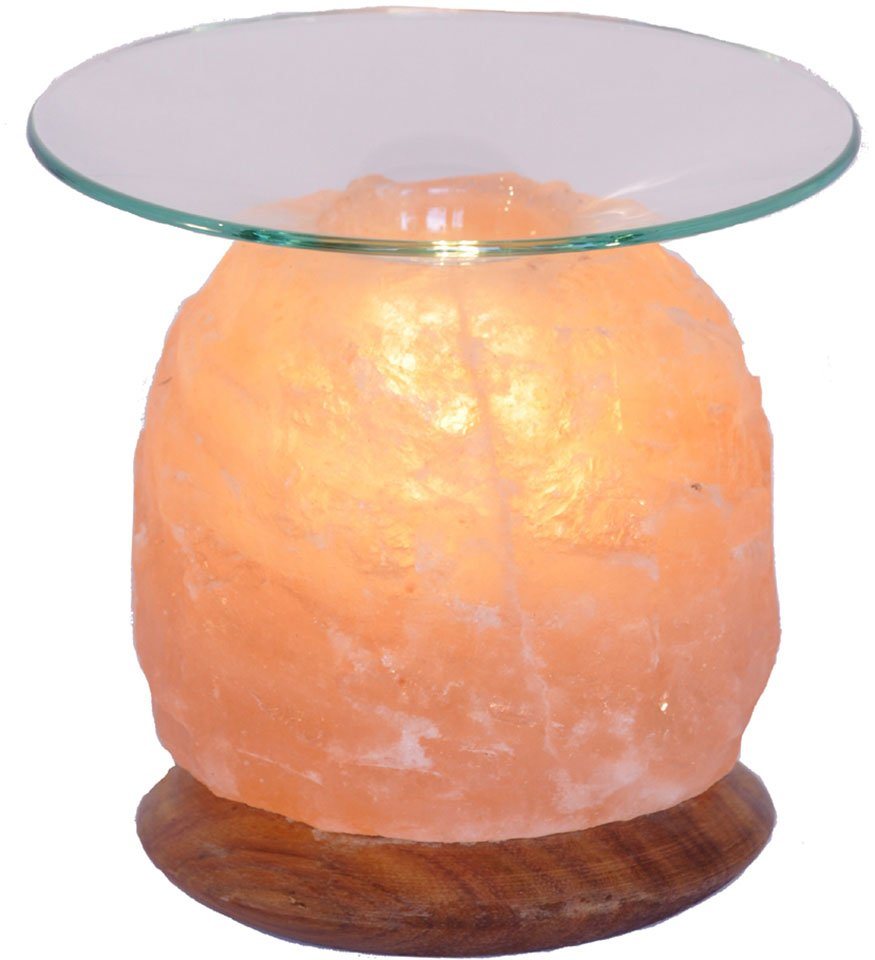 Wagner Life Design Salzkristall-Tischlampe Natur, Leuchtmittel wechselbar, Warmweiß, Handgefertigt aus Salzkristall - jeder Stein ein Unikat, H: ca.13 cm Bild 2