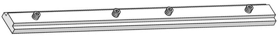 GARESA Profilverbinder für Flächenvorhangschiene Profil 101 und 102, (1-tlg), Profilverbinder zum Verbinden von 2 Innenlaufprofilen von "Garesa