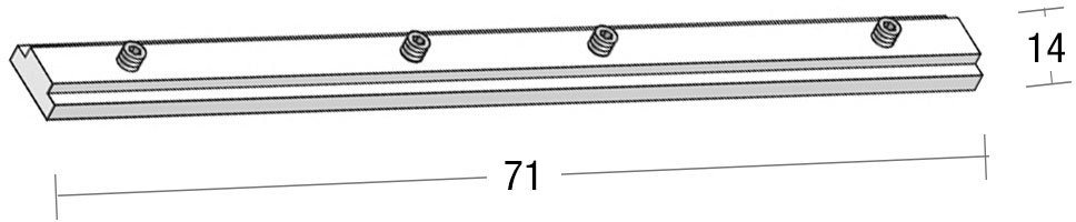 GARESA Profilverbinder für Flächenvorhangschiene Profil 101 und 102, (1-tlg), Profilverbinder zum Verbinden von 2 Innenlaufprofilen von "Garesa Bild 2