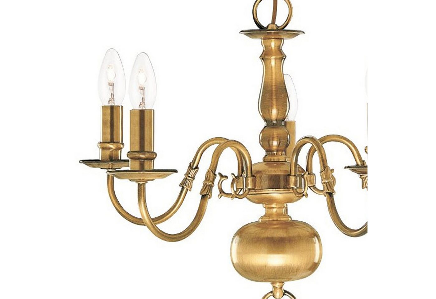 Searchlight Kronleuchter Hängeleuchte Flemish, 5-flammig, ohne Leuchtmittel, Klassisches Ambiente Bild 2