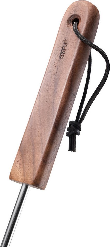 GEFU Grillbesteck-Set Wendehaken SPARO, Edelstahlhaken, (1 tlg), 2-in-1-Fuktion, Aufhängeschlaufe, ergonomischer Walnussgriff Bild 2