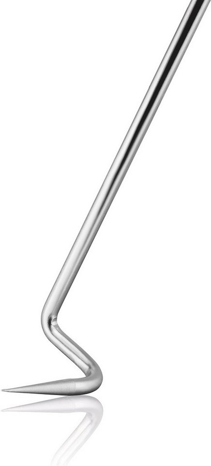GEFU Grillbesteck-Set Wendehaken SPARO, Edelstahlhaken, (1 tlg), 2-in-1-Fuktion, Aufhängeschlaufe, ergonomischer Walnussgriff Bild 4