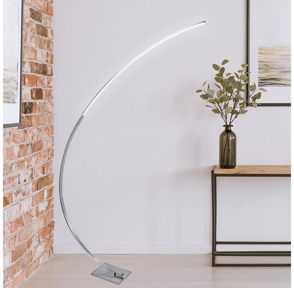 MeLiTec LED Stehlampe ST26-1 Bogenlampe mit Dimmfunktion, LED fest integriert, warmweiß, Dimmbar