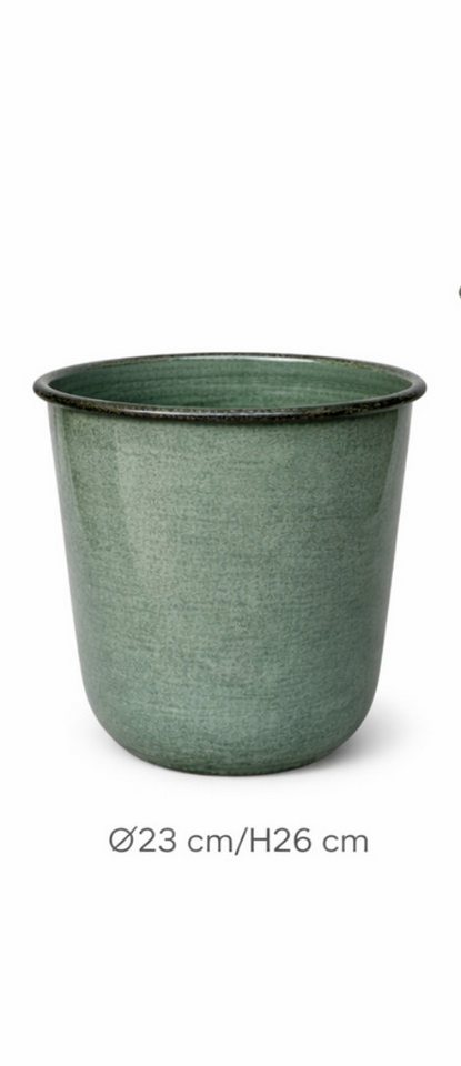 finehomegarden Pflanzkübel Metall Kübel Pflanzgefäß grün Pflanztopf Ø26+28+32cm Blumenkübel (1 St), Pflanzschale Blumentopf Garten 3Größen wählbar / Paket Bild 3