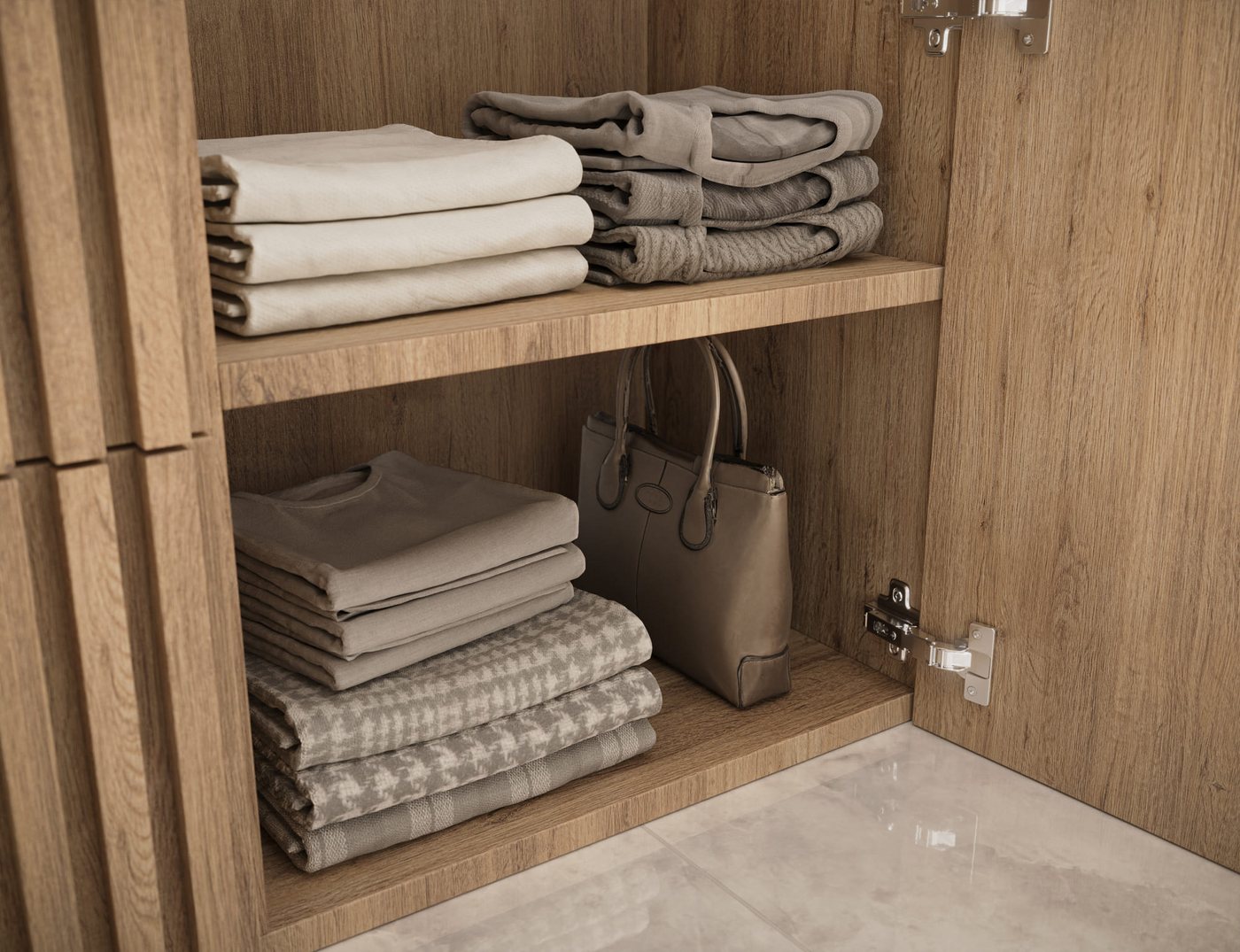 MOEBLO Garderobenschrank TALERIO (Schuhschrank, mit Spiegel Flurgarderobe Schrank, Dielenschrank Wandschrank Regal Diele & Flur Kleiderschrank) (BxHxT: 180x100x35) Bild 5