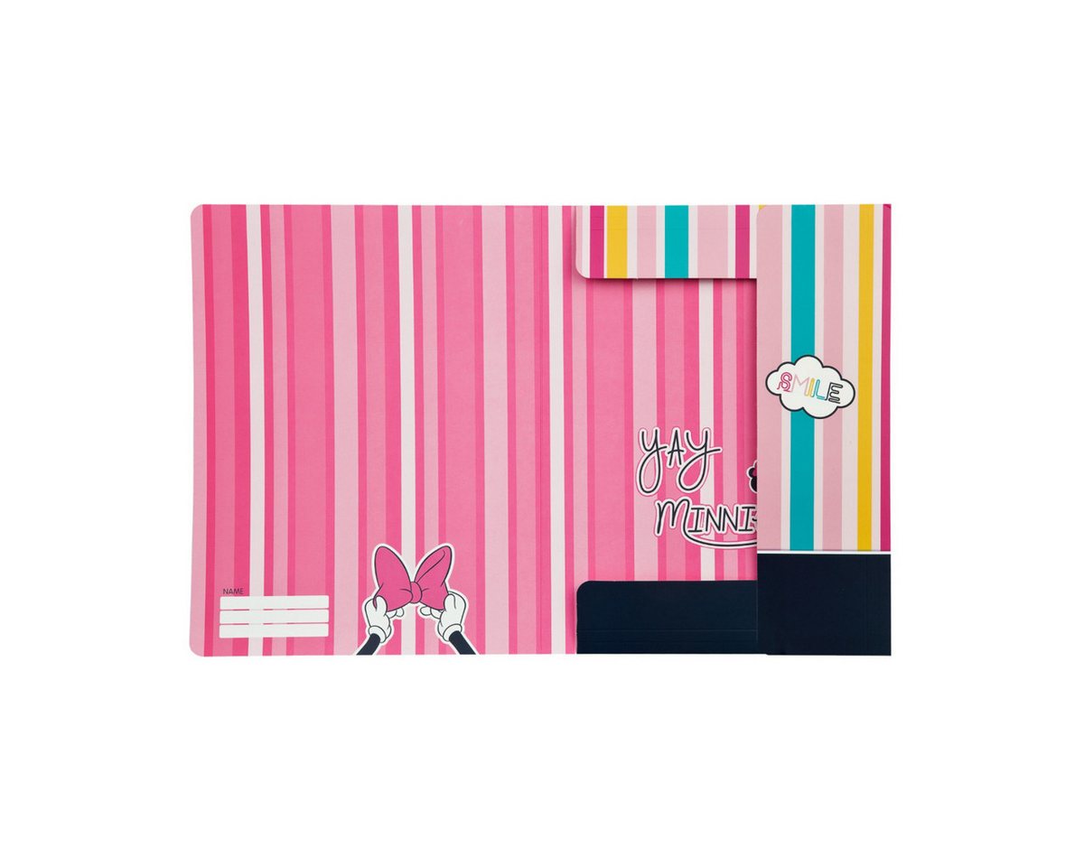 Disney Minnie Mouse Organisationsmappe - Sammelmappe Gummizug Mappe Kinder Schule A4 Ablage (1-St) Bild 2