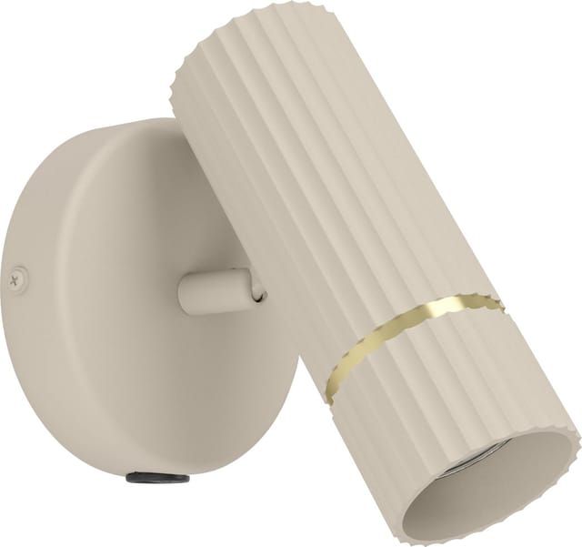 EGLO CAMINIA wall light sandy/brushed brass