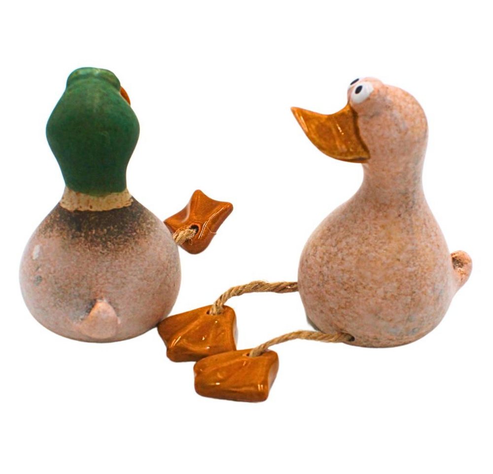 Dekohelden24 Gartenfigur Dekoenten in verschiedenen Varianten, (2 St), mattes Finish, naturgetreue Form, vielseitig platzierbar