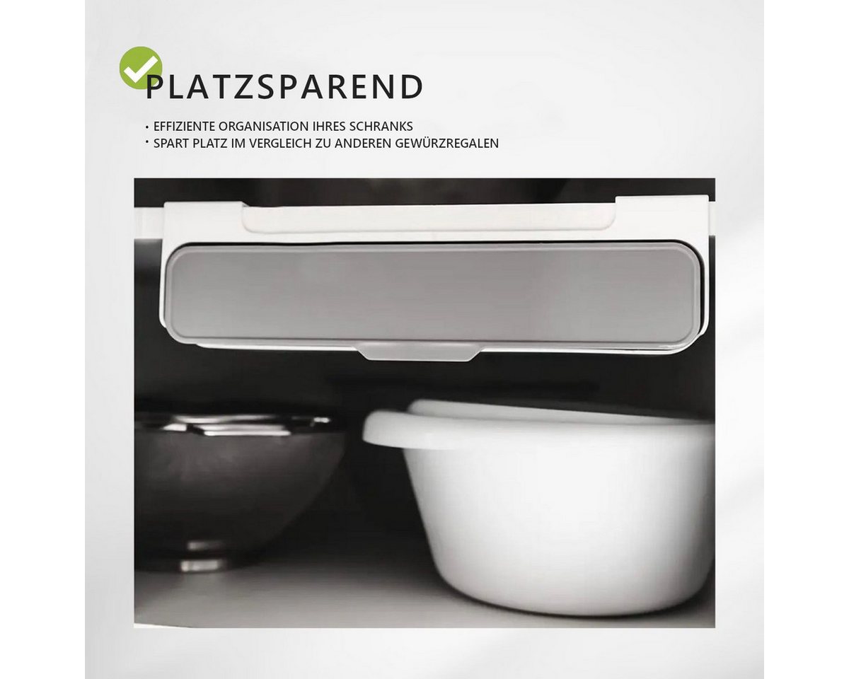 COFI 1453 Gewürzregal zum Unterbauen für Küchenschränke Gewürzhalter mit 6 Behältern Bild 3