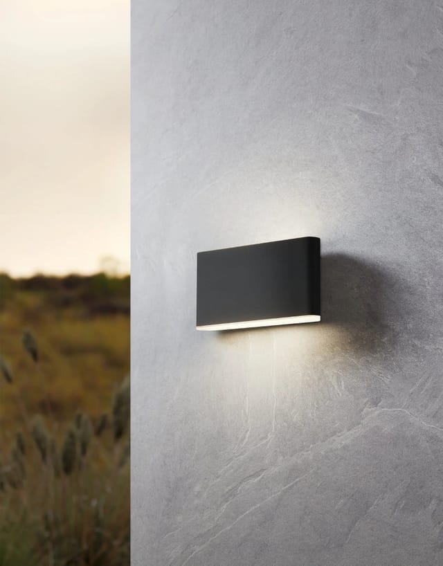 EGLO GRUTTI outdoor wall lamp anthracite