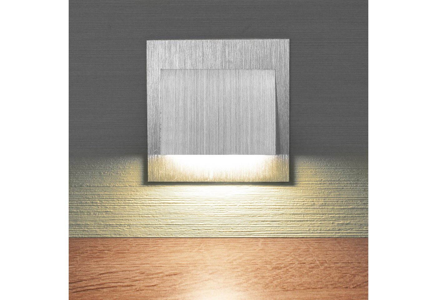 Maxkomfort LED Wandstrahler 6106, LED fest integriert, 3000K, Warmweiß, Treppenbeleuchtung