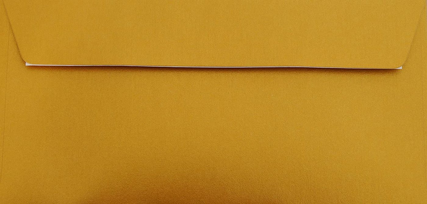 Briefumschläge24Plus Briefumschlag 25 Weihnachtshüllen Din Lang Briefumschläge Gold Metallic Bild 2