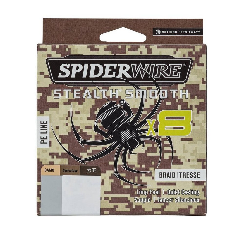 Spiderwire Angelschnur Spiderwire STEALTH SMOOTH 8 CAMO 150m 300m Camouflage, 0.13 m Länge, Sehr abriebfest, Rund geflochten Bild 2