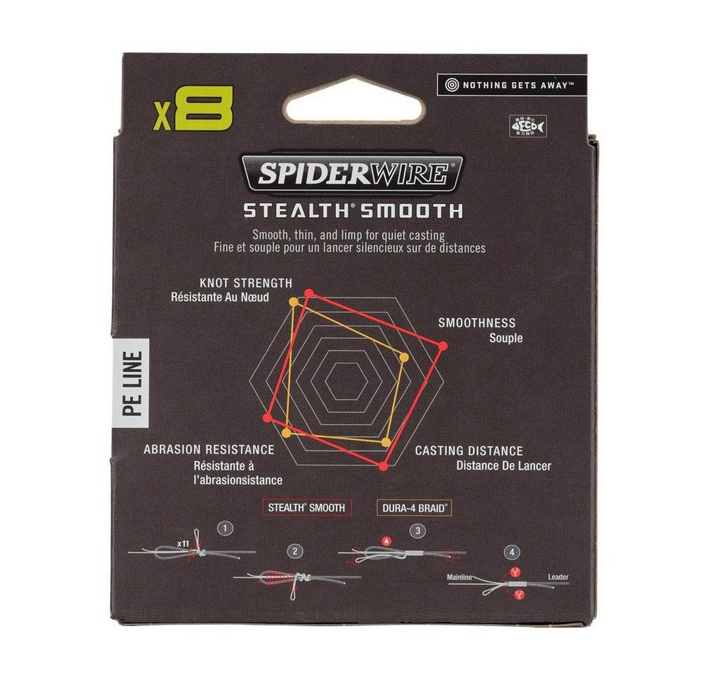 Spiderwire Angelschnur Spiderwire STEALTH SMOOTH 8 CAMO 150m 300m Camouflage, 0.13 m Länge, Sehr abriebfest, Rund geflochten Bild 4