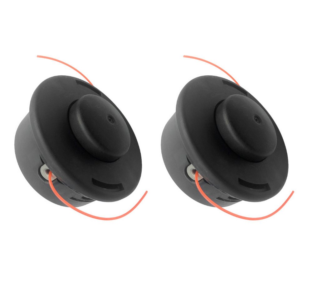 Trade-Shop Rasentrimmer-Ersatzspule Fadenkopf 2x passend für Stihl FS480 FS490 FS560 ersetzt AutoCut 40-2, (2-St), Nylon Doppelfaden / M12 x 1,5mm Linksgewinde / Ersatz für Motorsense