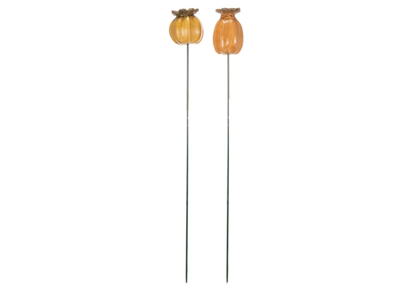 Florists Products Gartenstecker Gartenstecker Mohnkapsel Dekoration für Beete und Balkon, 2 Stück Bild 2