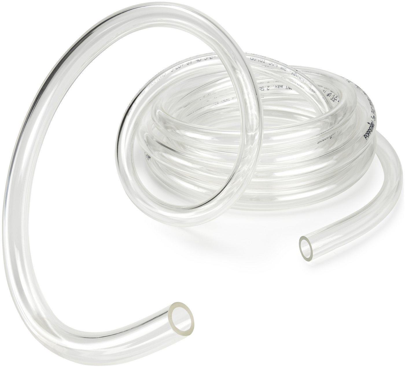 Poppstar Aquariumschlauch, 10m PVC Schlauch Transparent (ID/AD 4/6mm, max. 2 bar) Bild 2