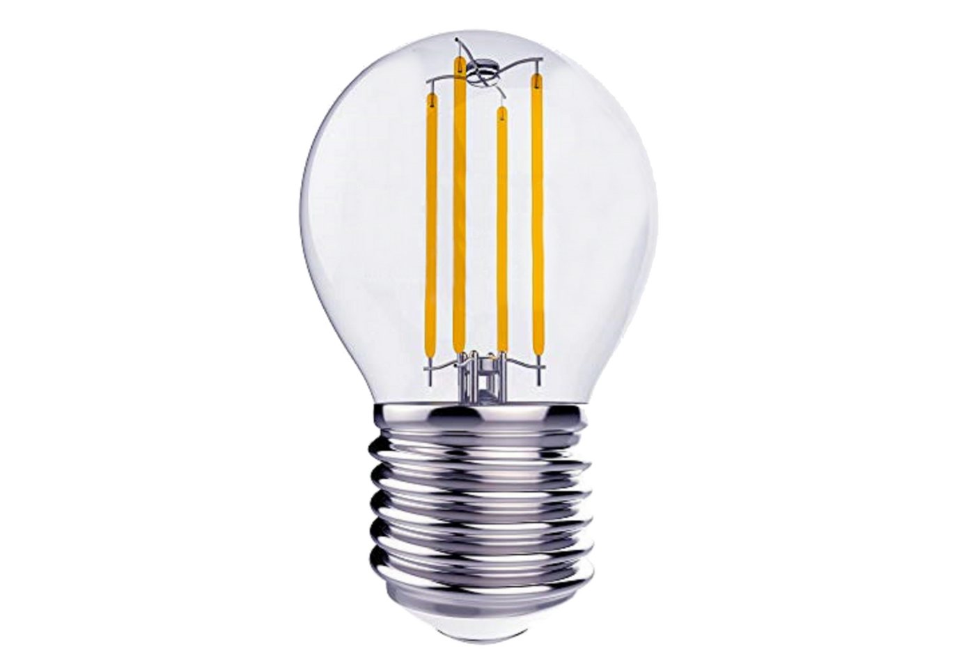 TRANGO LED-Leuchtmittel, 5er Pack E27004-5 LED Filament Birne 4 Watt 350 Lumen - 2700K warmweiß - Ersatz für 40W Glühlampe - Glühbirne - Lampe in Tropfen Form mit E27 Fassung Abstrahlwinkel 360°, 5 St. Bild 2
