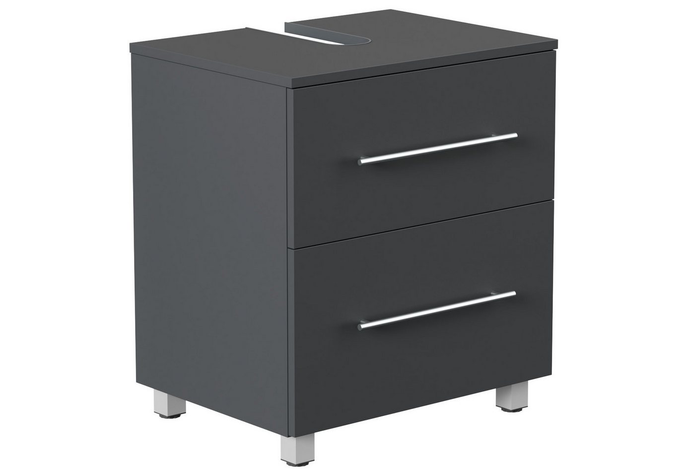 Magnolia Home Waschtisch Universal Unterbau auf Standfüßen 55 cm SoftClose grafit Bild 2