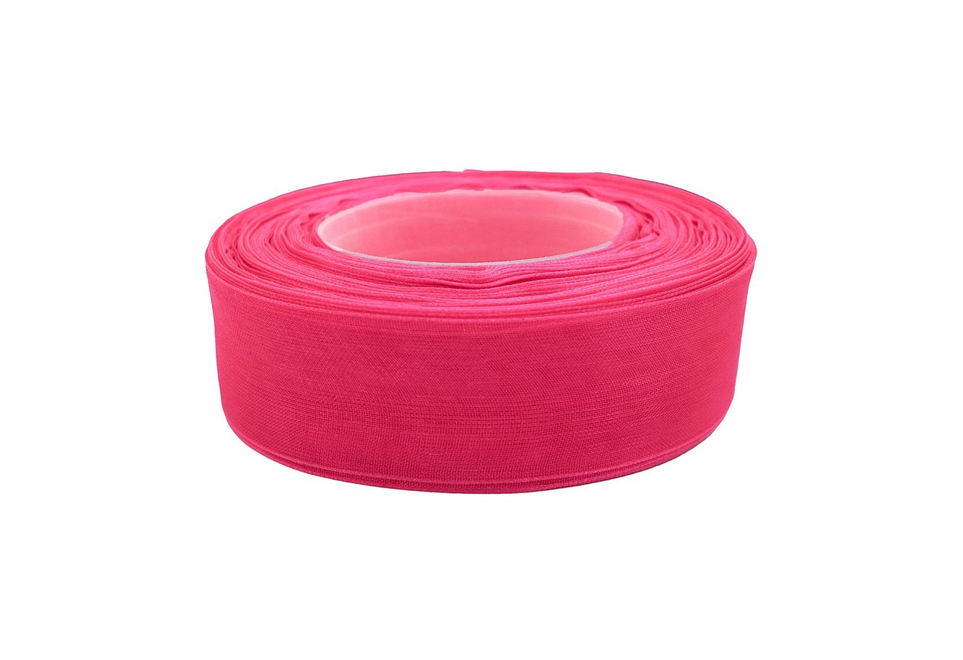 maDDma Organzaband 27m Chiffonband 25mm Polyester Schleifenband Dekoration Geschenkband, pink Bild 5