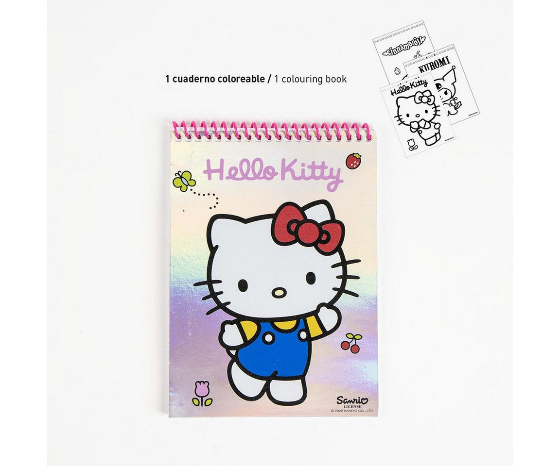Cerda Farbkasten Hello Kitty Coloring Set – Kreativset für Kinder mit Stiften Bild 2