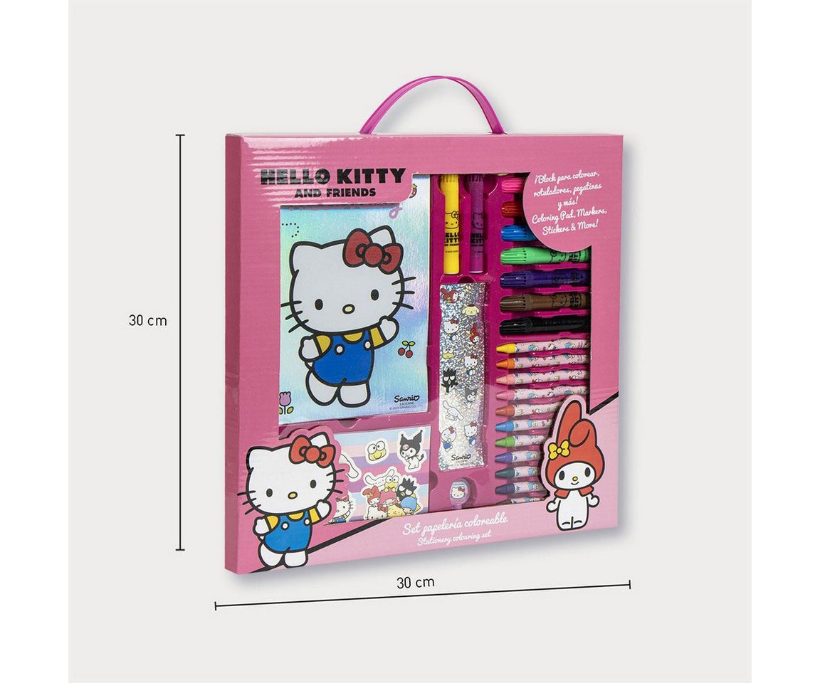 Cerda Farbkasten Hello Kitty Coloring Set – Kreativset für Kinder mit Stiften Bild 4