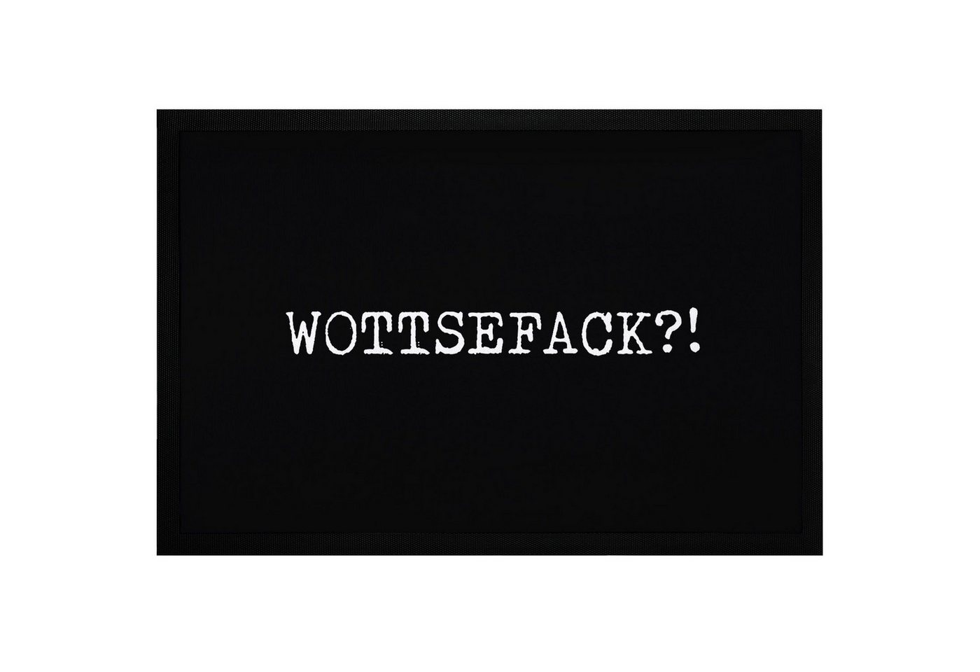 MoonWorks Fußmatte Fußmatte mit lustigem Wort Wottsefack?! witzige Türmatte rutschfest &, rechteckig Bild 3