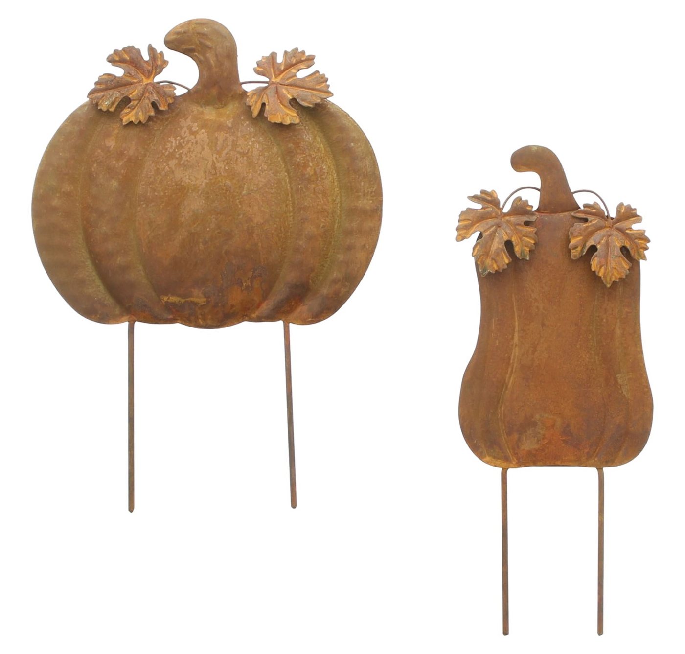 Dekoleidenschaft Gartenstecker "Kürbis" Metall, Rost, Roststecker, Dekostecker, Halloween Herbst Deko (2-St., im Set) Outdoor Deko, Gartendeko für Draußen Bild 2